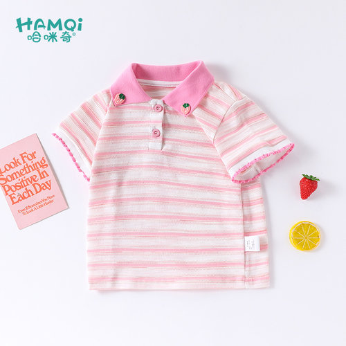 女童短袖polo衫夏季新款