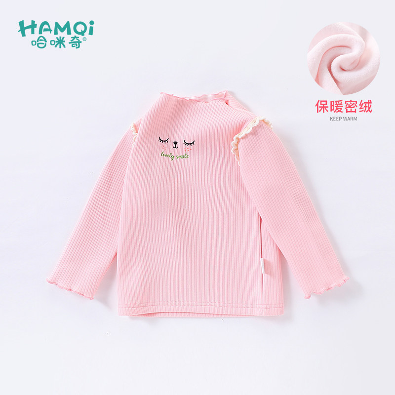 女童加绒打底衫秋冬新款儿童休闲百搭长袖宝宝中小童保暖上衣T恤,童装/婴儿装/亲子装,T恤,淘宝优惠券,粉丝福利购,淘宝优惠卷