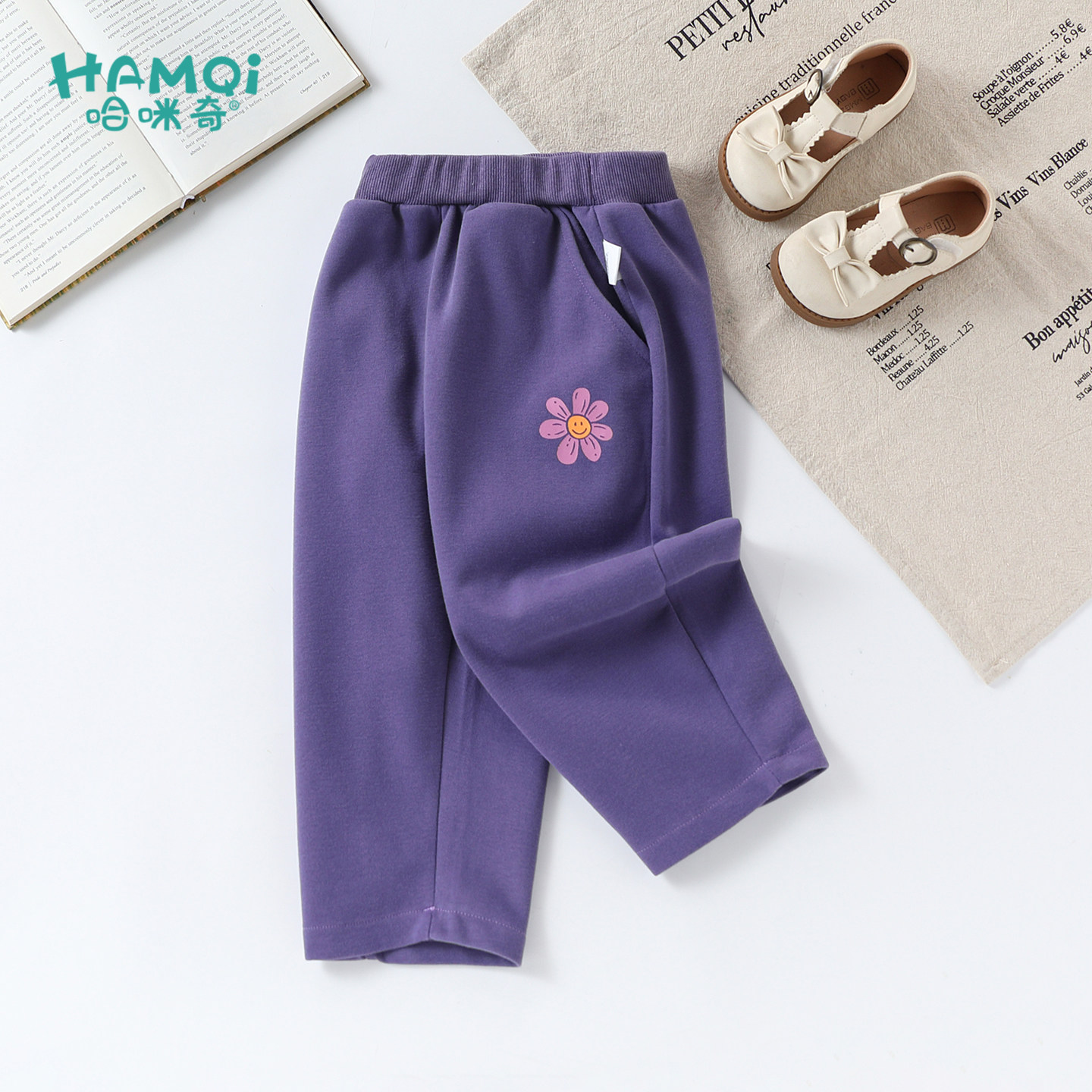 女童弯刀裤春秋款宝宝潮流运动休闲裤小儿童长裤女孩户外帅气裤子