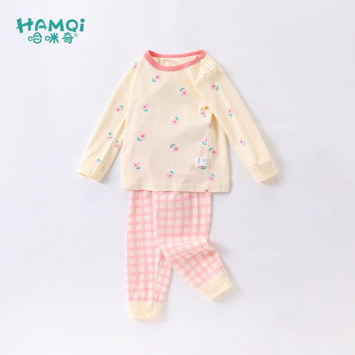 女童秋装新款纯棉可爱家居服套装