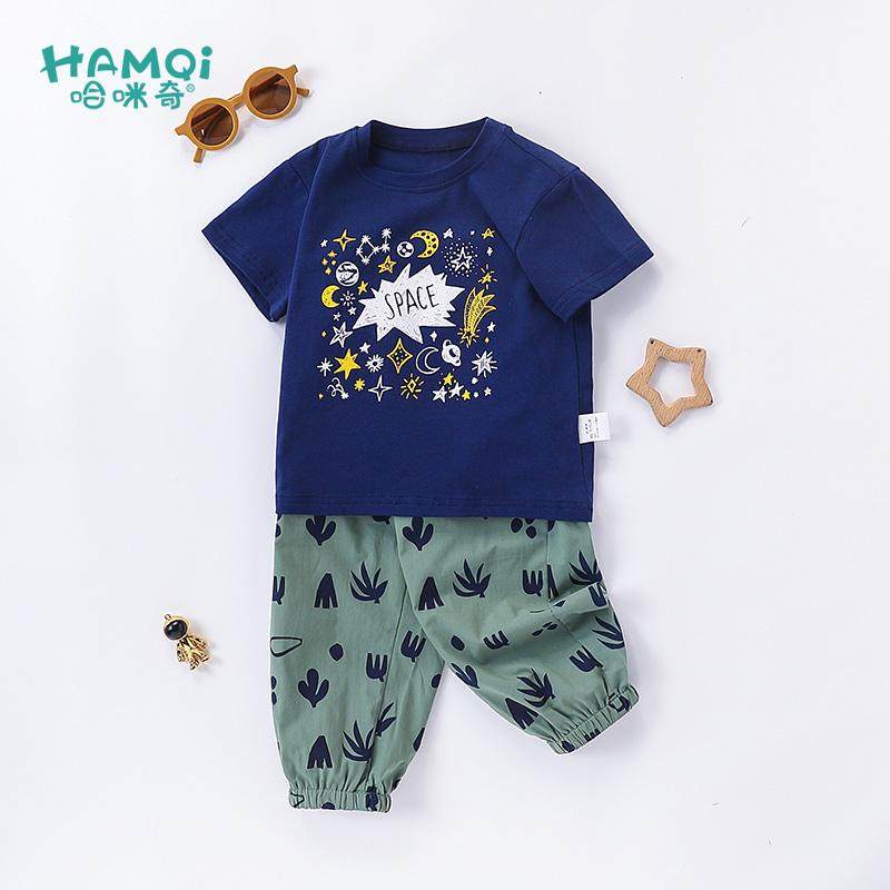 男童短袖套装夏季新款儿童薄款帅气两件套宝宝中小童时尚夏天衣服
