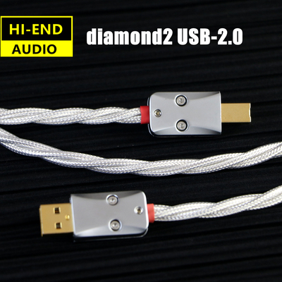 发烧级单晶纯银DAC解码USB线