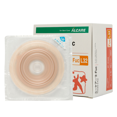 日本爱乐康16657凸面造口底盘Fuc两件式尿路接小便集尿袋底座L32