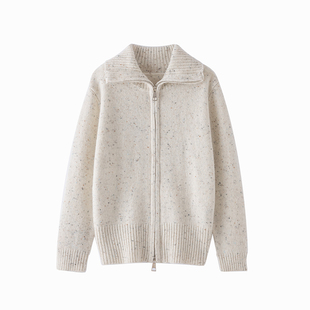 新款儿童羊毛衫男女童领儿童点子纱拉链开衫韩外套羊毛绒外套毛衣