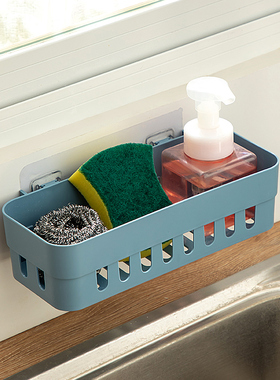 厨房置物架壁挂水池洗碗布海绵钢丝球菜瓜布抹布沥水架水槽沥水篮
