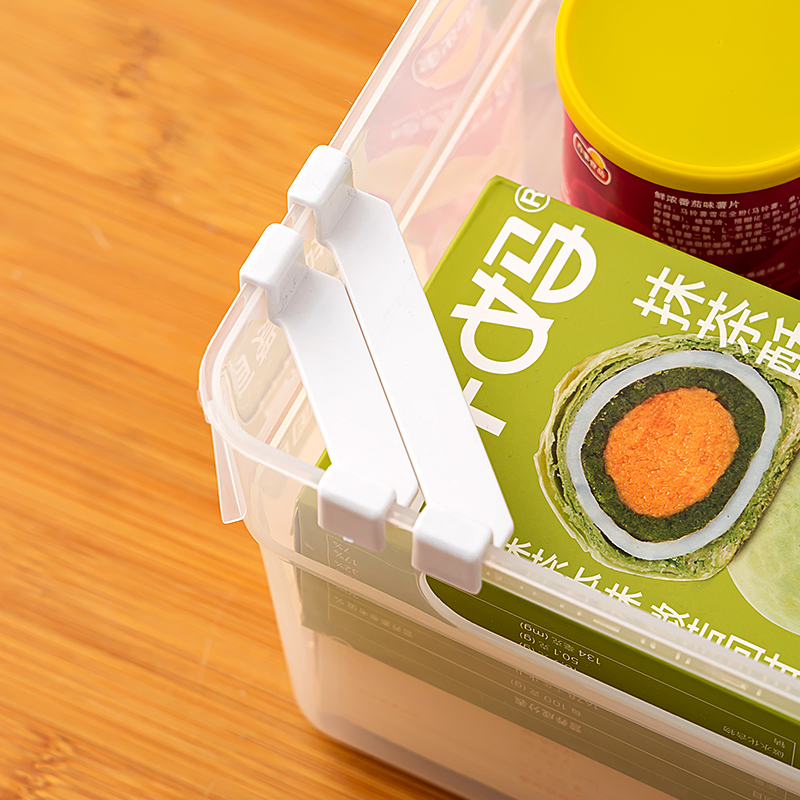 无盖收纳盒叠加辅助杆固定卡扣收纳筐储物筐四角支撑架省空间神器