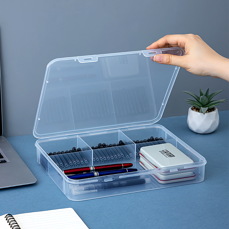 墨囊收纳盒钢笔笔盒学习用品橡皮塑料盒空芯收集盒文具陈列整理盒