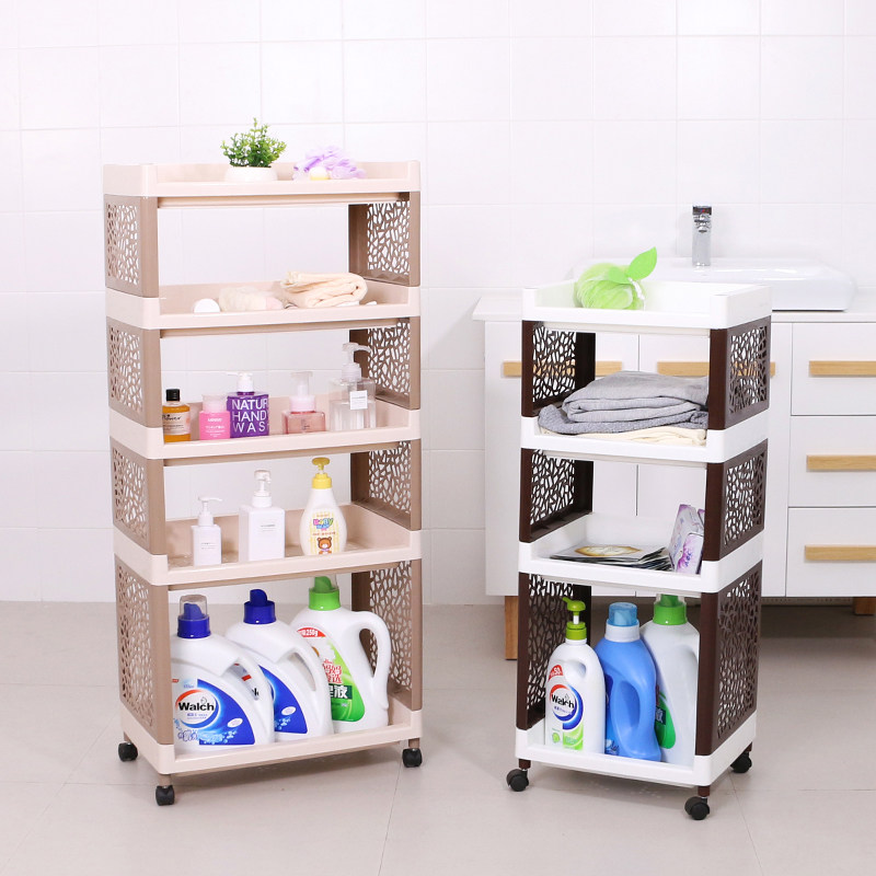 塑料架子浴室冲凉房置物架落地卫生间收纳架置地式洗澡间储物层架