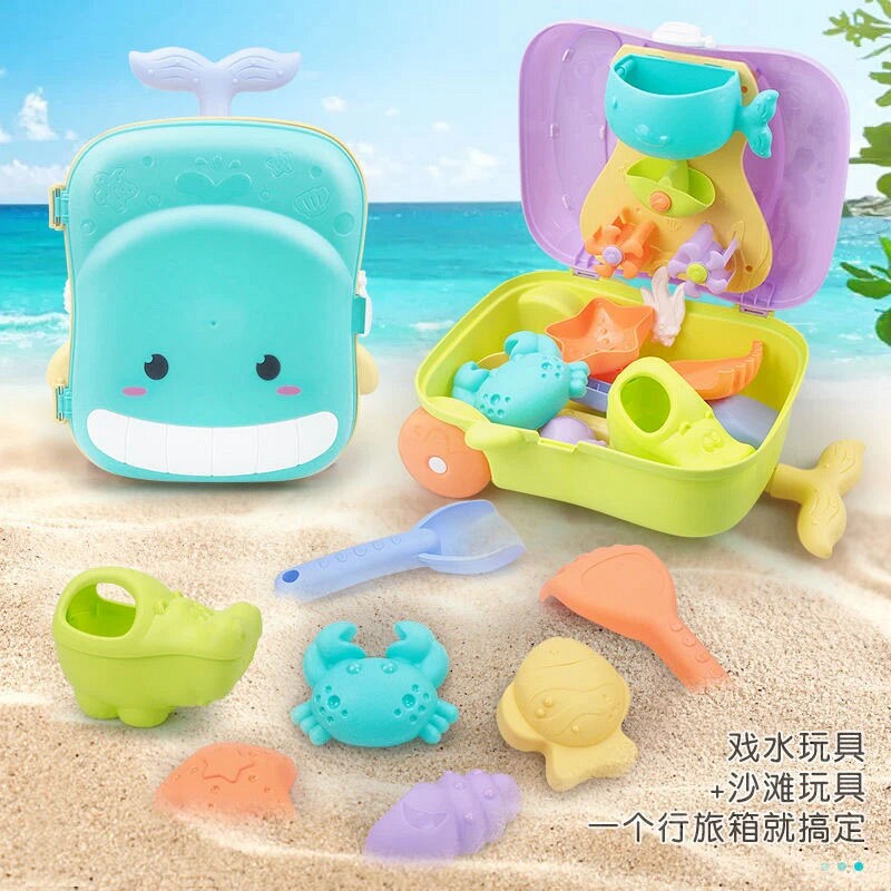 儿童沙滩玩具拉杆行李箱戏水玩具