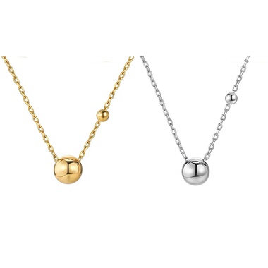 博主同款 圆珠转运珠项链锁骨链毛衣链轻奢小众气质原创设计感