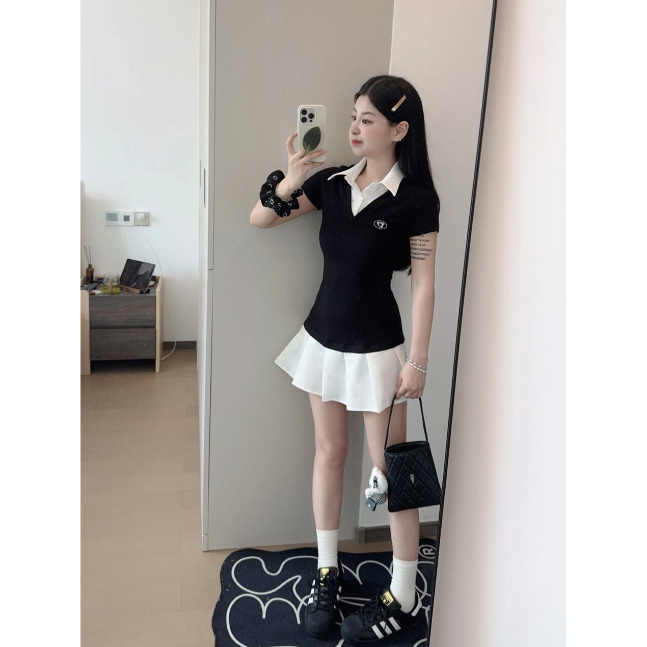 新款夏季穿搭女学院风p