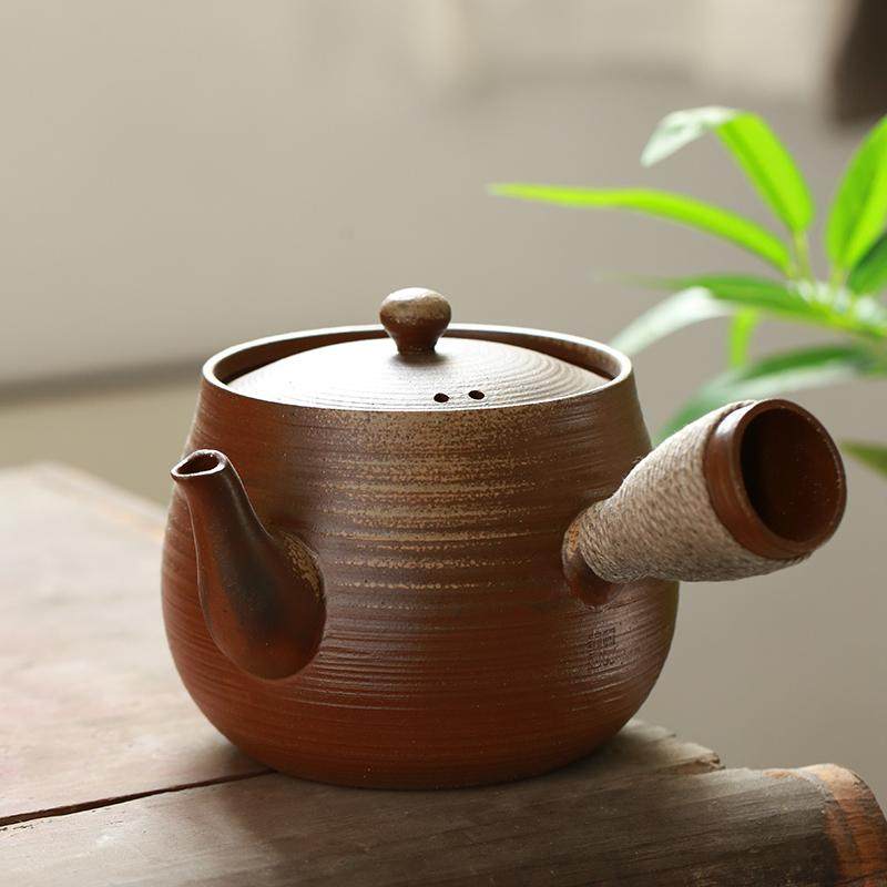 烧水煮茶器纯手工柴烧煮茶壶发砂
