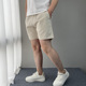 潮流纯色休闲裤 男士 亚麻棉透气舒服3分裤 时尚 休闲短裤 青年三分裤