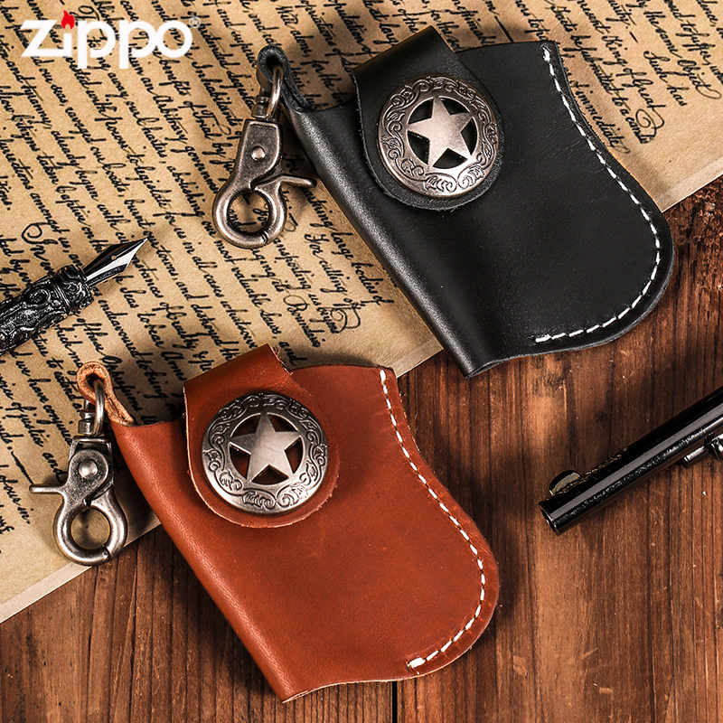 zippo打火机皮套芝宝火机配件外壳保护套牛皮挂腰手工zipoo通用款 ZIPPO/瑞士军刀/眼镜 ZIPPO/芝宝 原图主图