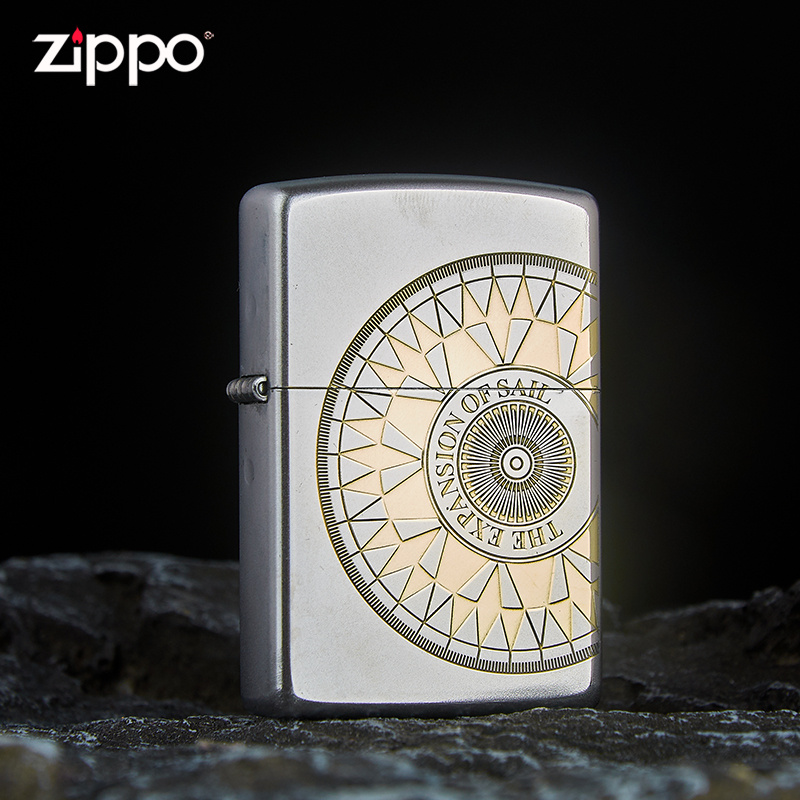 官方正版ZIPPO打火机煤油防风正品黄铜爱情罗盘zppo送礼男士zipoo ZIPPO/瑞士军刀/眼镜 ZIPPO/芝宝 原图主图