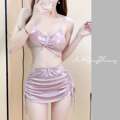 【粉系】bikini比基尼分体三件套