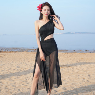 高级礼服设计游泳衣女连性感泰式 女 温泉度假比基尼bikini度假泳装