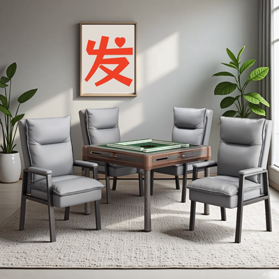 麻将椅子久坐舒服不累四把一套高档凳棋牌室馆专用加加粗靠背椅
