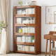 家用落地书柜收纳架带门现代简约展示架防尘靠墙书架多层置物架子
