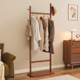卧室落地衣帽架家用室内床边立式 挂衣杆子简易轻奢收纳衣物晾衣杆