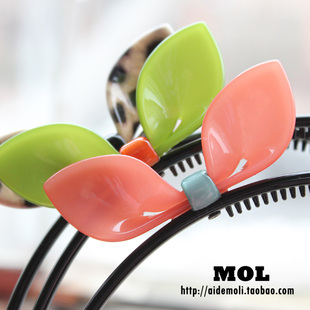 豹纹 韩国进口 润泽俏皮兔耳果冻色 头箍发箍 AZNAVOUR