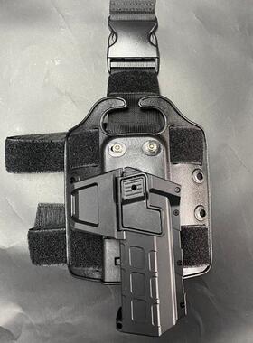 WZJP无贼快拔枪套锁G17下沉板腿套P320玩具套包可挂X300400灯道具