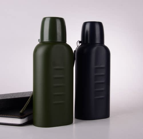 真空扁形保温运动水壶不锈钢正品