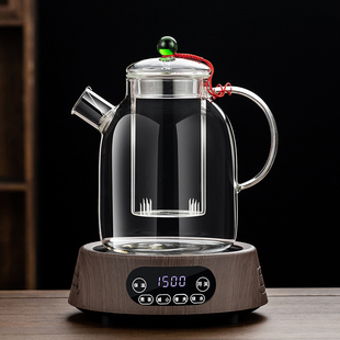 加厚耐高温玻璃煮茶壶电陶炉烧水煮茶炉大容量泡茶养生壶茶器套装