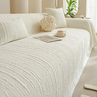 2026 New style sofa full cover cover, summer sofa cover fabric, ice silk sand towel, universal protective cover, mat seat cushion thumbnail 3