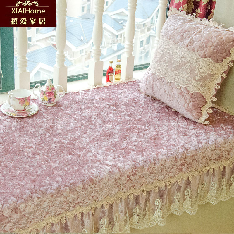 欧式飘窗垫子定制定做卧室窗台垫阳台垫坐垫榻榻米海绵飘窗毯毛绒