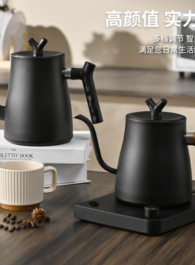 手冲烧水壶跨境泡茶电热自动不锈钢煮水小长嘴壶Electric Kettle