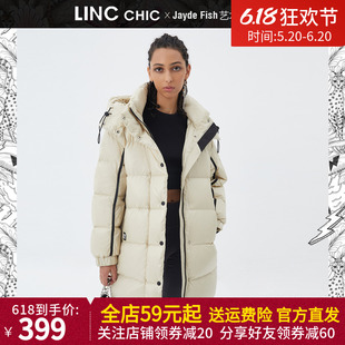 羽绒服女Y21883521Y 2021冬中长款 艺术家合作系列 LINC金羽杰