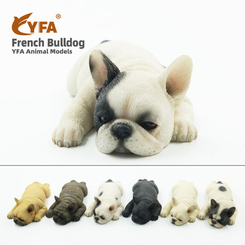 YFA小法斗模型可爱睡姿车摆件