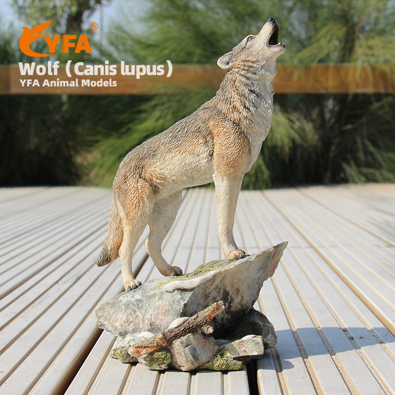 吉佳美YFA模玩狼艺术品收藏品仿真狼模型摆件树脂工艺品手办公仔,家居饰品,装饰摆件,淘宝优惠券,粉丝福利购,淘宝优惠卷