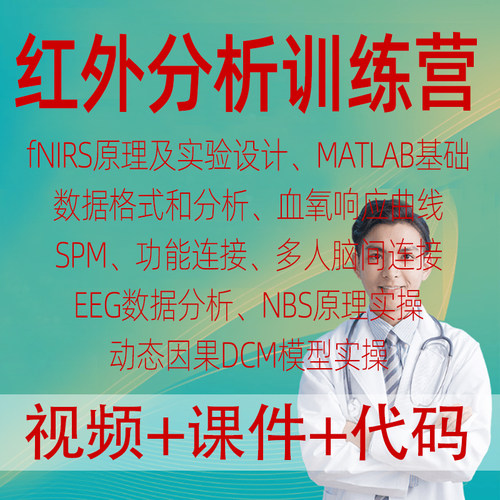 fNIRS近红外分析训练营原理功能链接EEG数据分析NBS原理DCM实操课