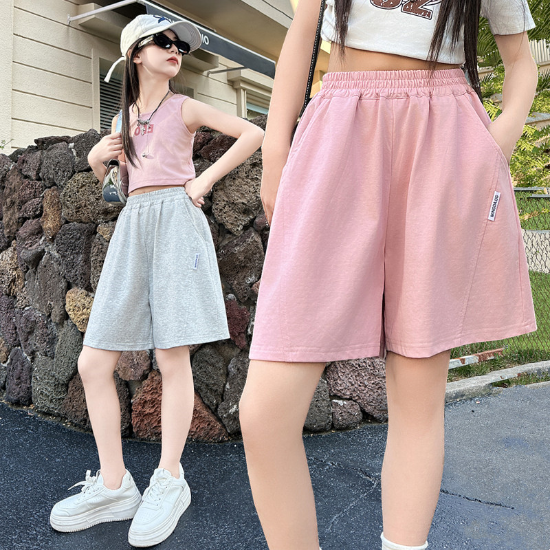 韩国潮女童运动短裤夏装儿童裤子