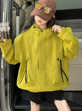 女童冲锋衣秋冬装2025新款中大儿童三合一可拆卸韩版防风保暖外套