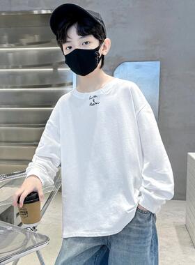 韩国男童长袖t恤儿童装春装新款春秋款内搭纯棉上衣体恤打底衫潮T