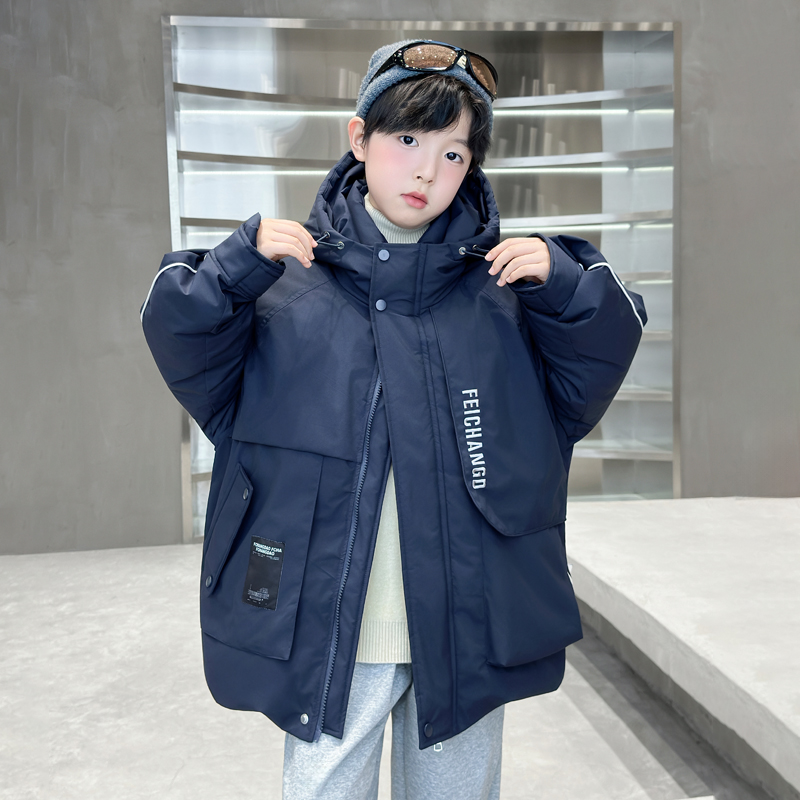 男童羽绒服加厚白鸭绒保暖外套冬