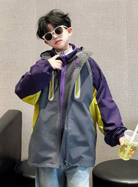 男童冲锋衣秋冬款2025新款韩版中大儿童三合一可拆卸冬季保暖外套