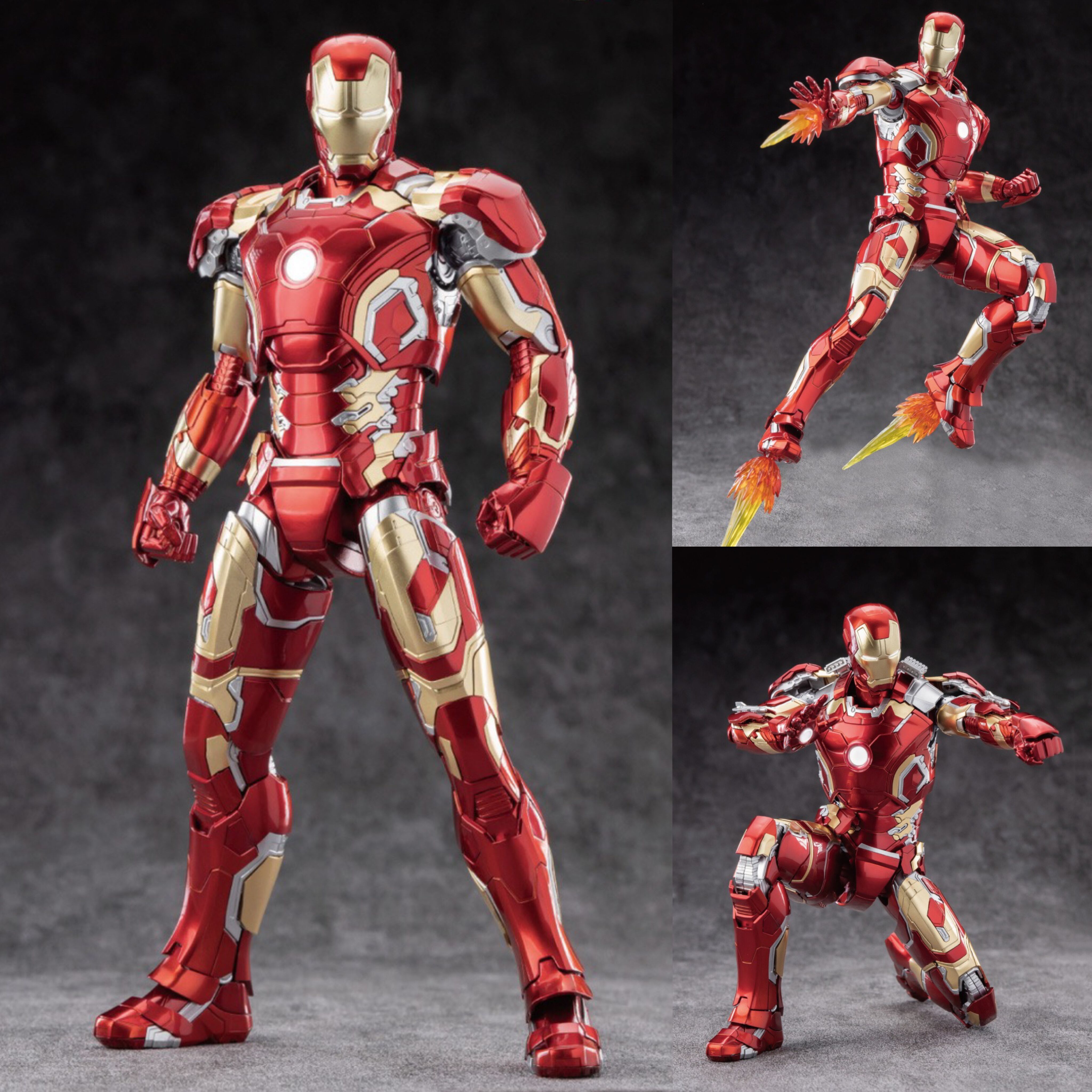 正版中动钢铁侠手办MK43漫威复仇者联盟马克MK50可动人偶模型玩具