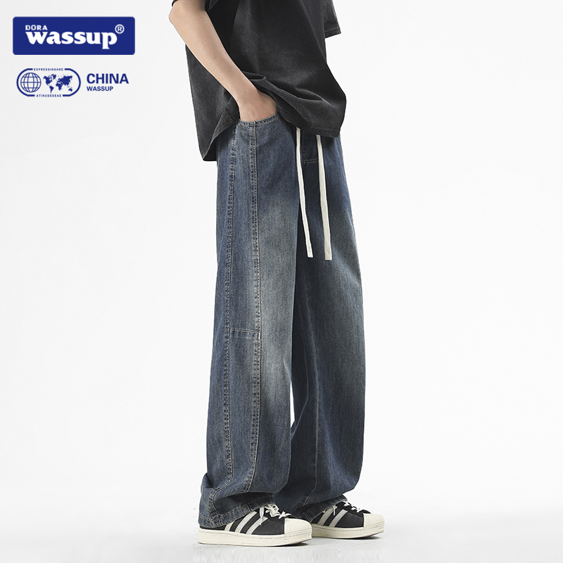 DORAWASSUP夏季复古休闲牛仔裤