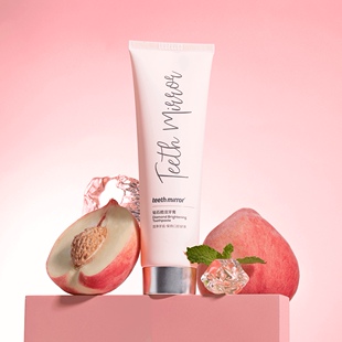 有互Teeth mirror希柔钻石皓洁牙膏元气蜜桃牙膏TM牙刷组合不含氟
