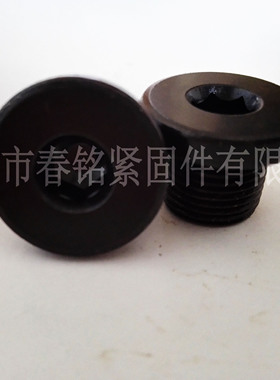 JB/ZQ4444 DIN908内六角带边油塞带垫内六角法兰堵头碳钢丝堵螺塞