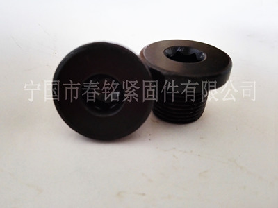 JB/ZQ4444 DIN908内六角带边油塞带垫内六角法兰堵头碳钢丝堵螺塞