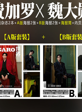 正版 费加罗 12月 魏大勋A/B版封面+赠2张官方海报+海报筒包装+内页12P Madame Figaro费加罗世界杂志2023年十二月闭年刊