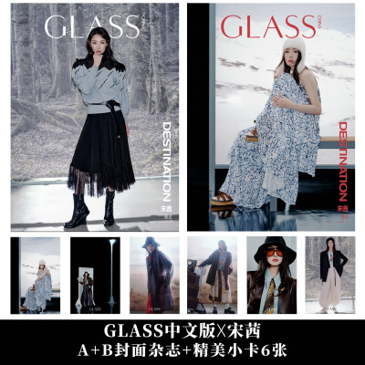 计入销量 GLASS 银十 10月 刘涛A+B封面+赠官方小卡6张+内页 GLASS中文版格仕杂志2025年/刘涛/刘念 何聪睿/张予曦 毕雯珺/郭俊辰