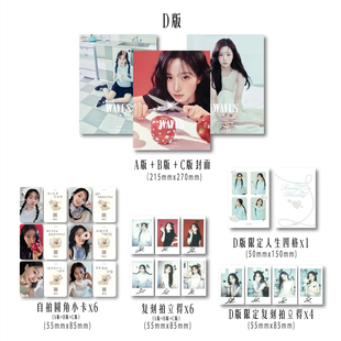 现货正版 漫潮 十二月 吴海媛官方D版套装：A+B+C封面+12张小卡+D版拍立得+人生四格《WAVES 漫潮》杂志2025年12月闭年刊 吴海嫄