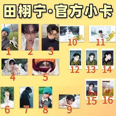 田栩宁  官方小卡/自拍卡 拍立得 芭莎男士无杂志2025年11月ABCD