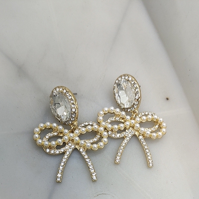 54满29元包邮  蝴蝶结耳钉